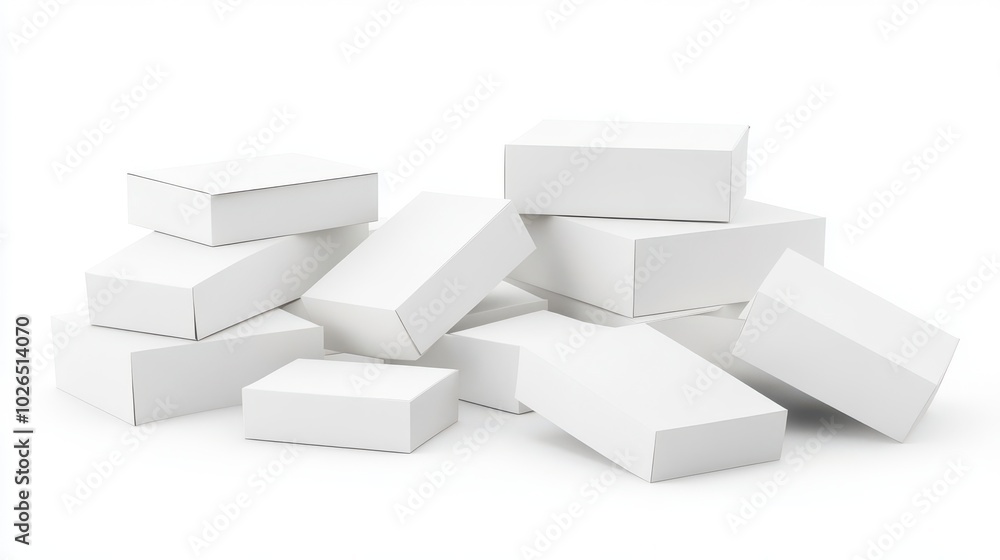 Collection of Plain White Boxes Collection of Plain White Boxes