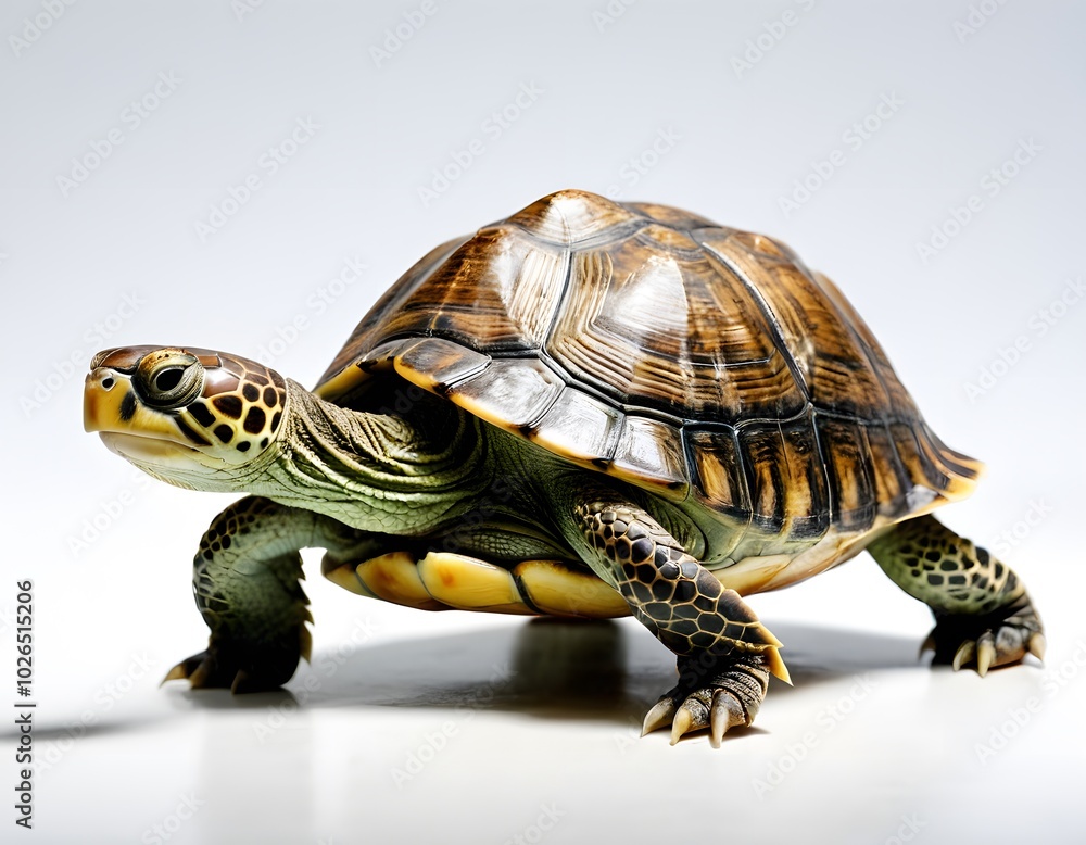 Obraz premium AI generated turtle on a white background