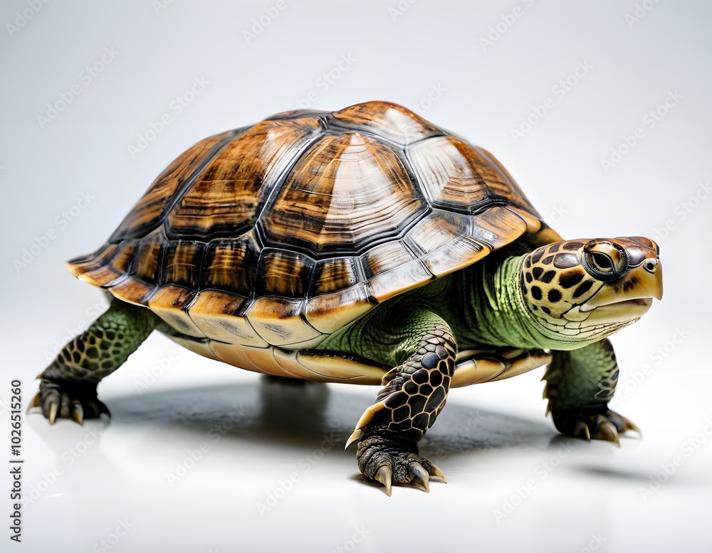 Fototapeta premium AI generated turtle on a white background