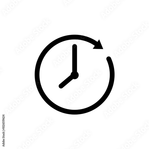 watch, time - vector icon