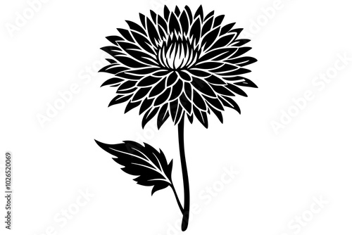 Wallpaper Mural black and white flowers Torontodigital.ca