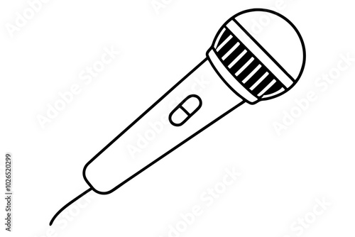 microphone isolated on white