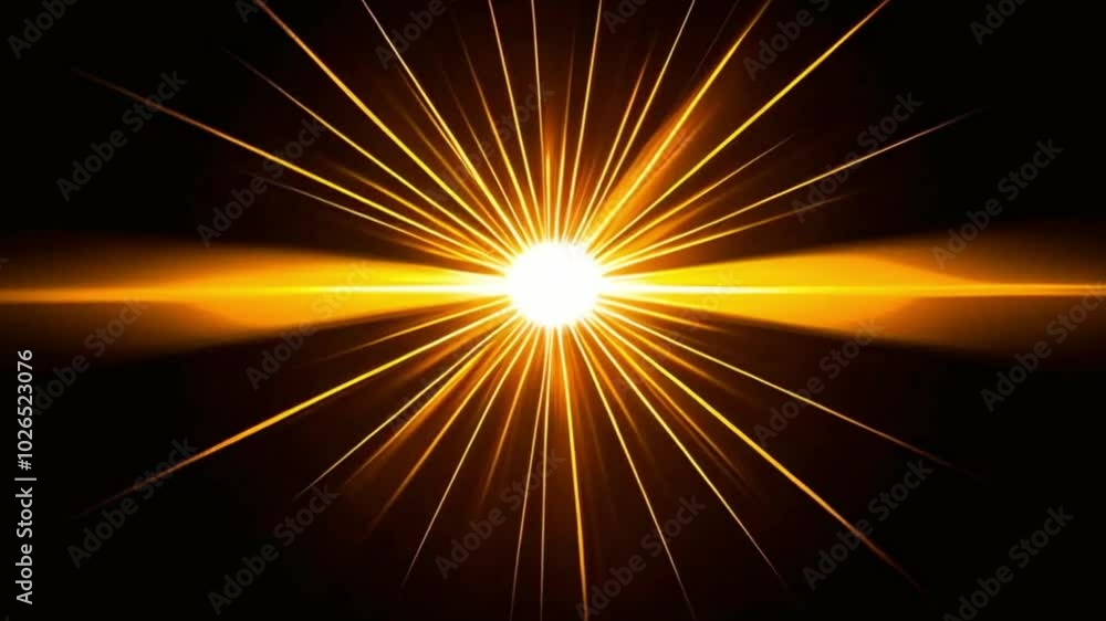 Radiant Sunlight Effect Abstract Sun Rays Overlay on a Black Background Radiant Sunlight Effect Abstract Sun Rays Overlay on a Black Background