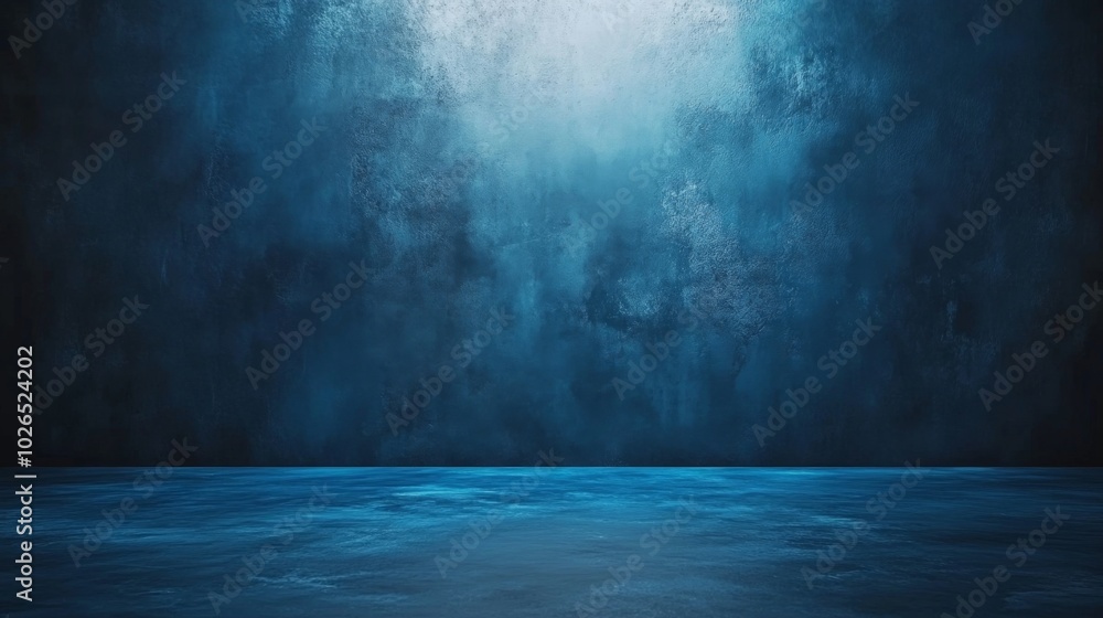 Abstract Blue Background for Studio Room Presentation, Ideal for Showcasing Products. Abstract Blue Background for Studio Room Presentation, Ideal for Showcasing Products.