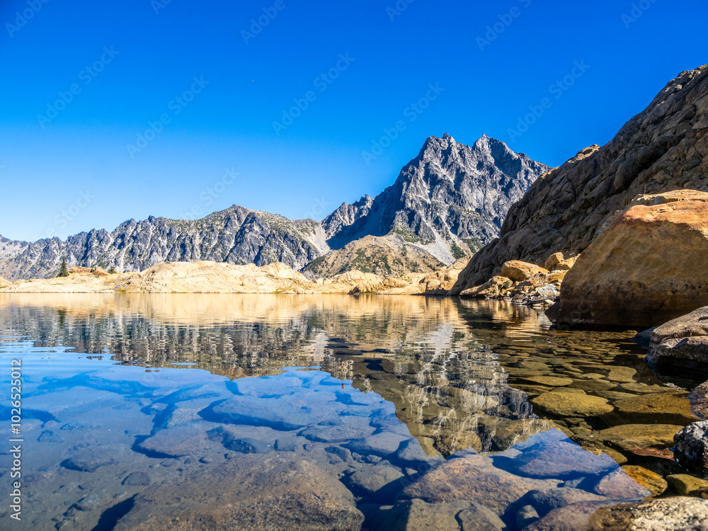 Lake Ingalls in Central Cascade Mountains Lake Ingalls in Central Cascade Mountains