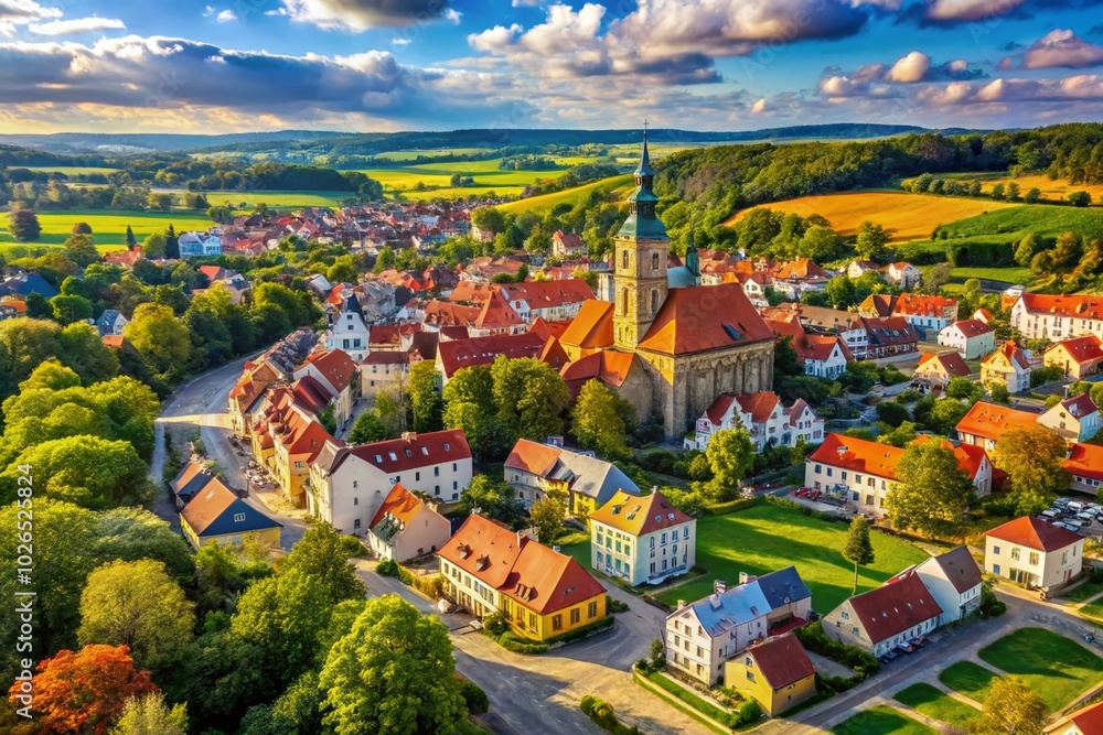 Obraz premium Explore the Scenic Beauty and Rich History of Goldap, Poland - A Hidden Gem in the Warmia-Masuria Region
