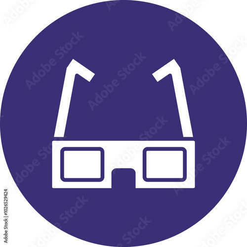 3d Glasses Icon Design