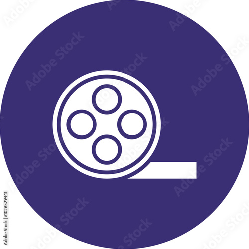 Film Reel Icon Design