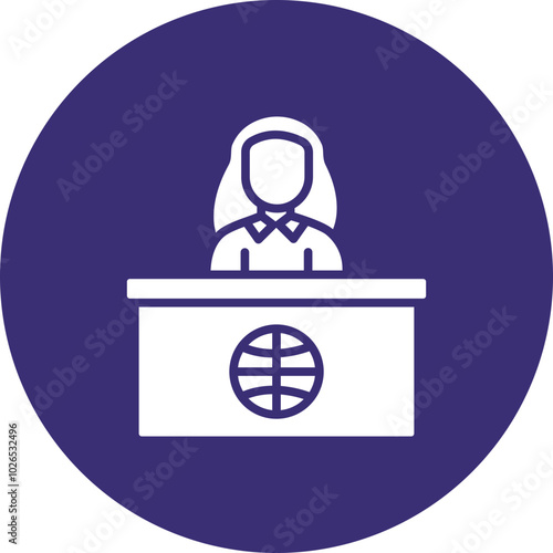 News Anchor Icon Design