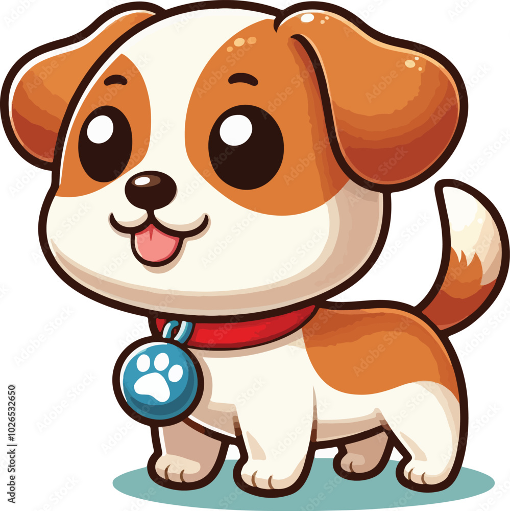 Obraz premium dog with bone