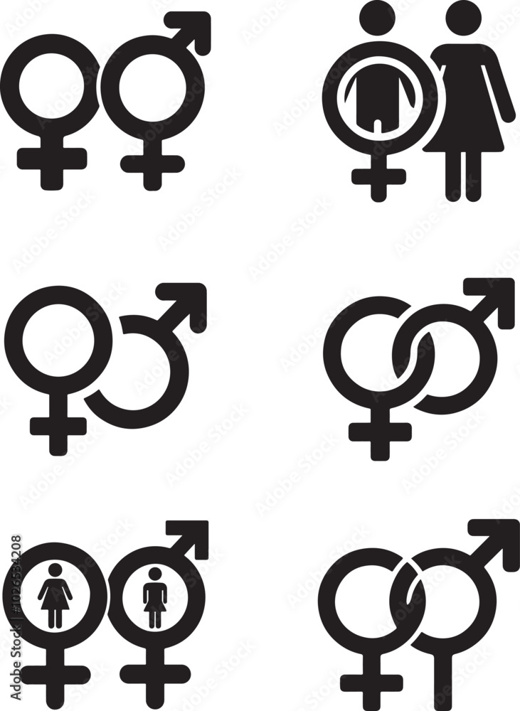 male and female symbols male and female symbols