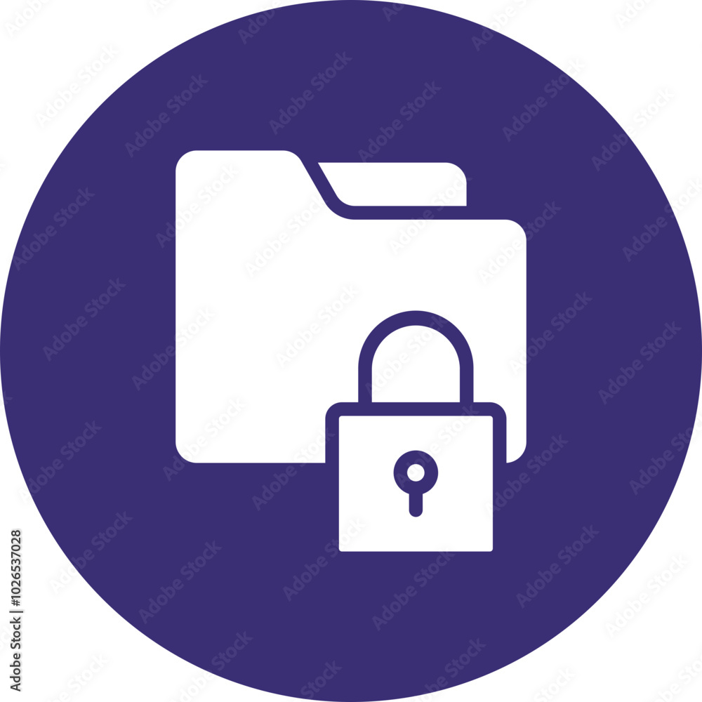 Folder Lock Icon Design