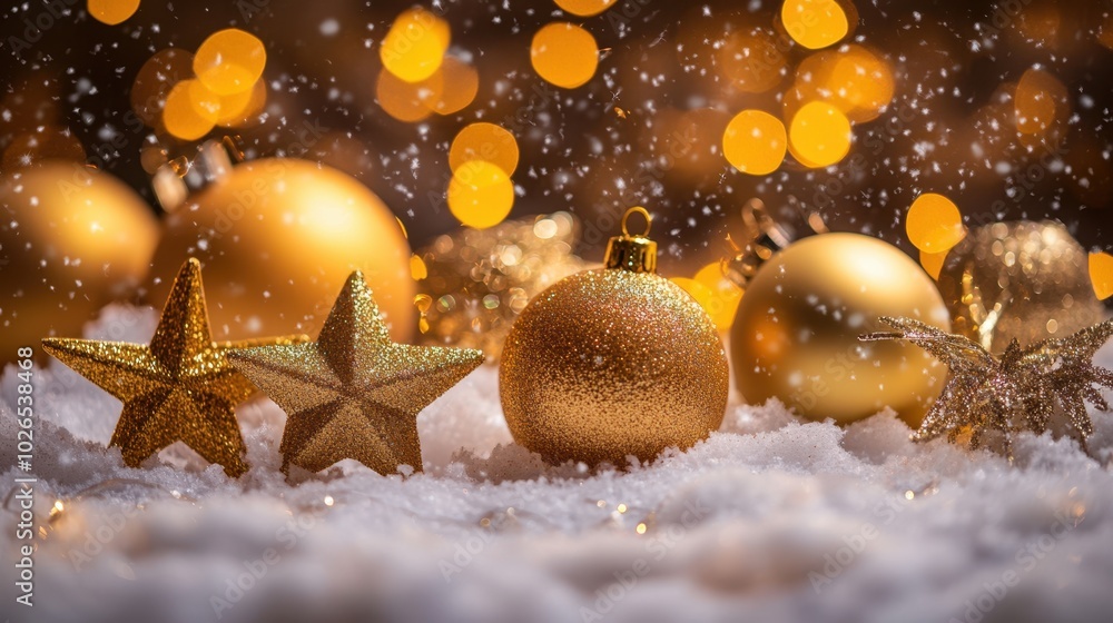 The Golden Christmas Ornaments The Golden Christmas Ornaments
