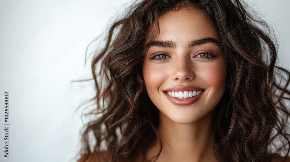 Portrait of Joyful Woman Influencer with Ring Light for Online Tutorials on White Background | Cinematic Product Photography Portrait of Joyful Woman Influencer with Ring Light for Online Tutorials on White Background | Cinematic Product Photography