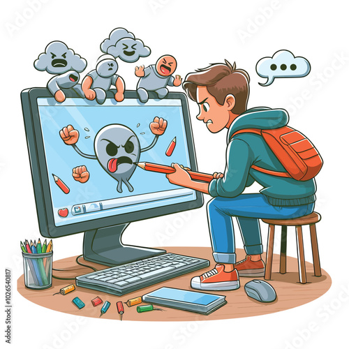 hacker with computer