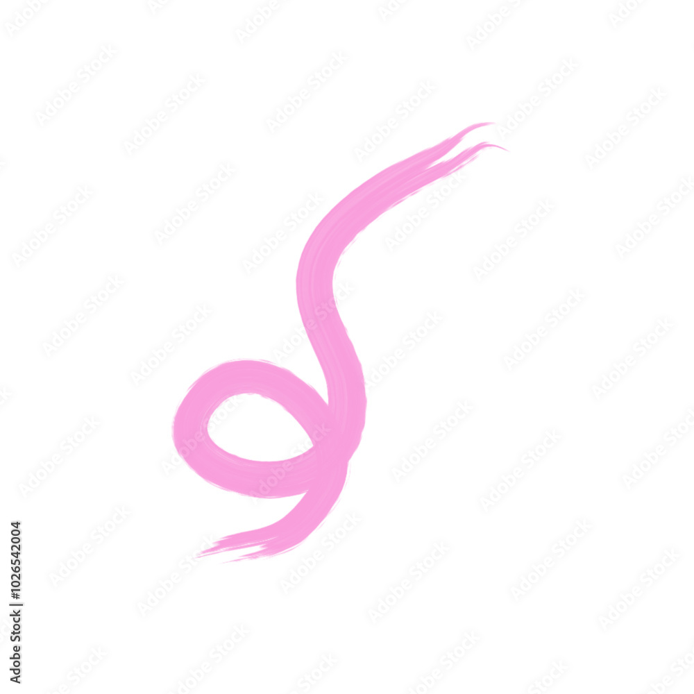 Flat vector ribbons. Flat pink ribbons banners isolated on white background Flat vector ribbons. Flat pink ribbons banners isolated on white background