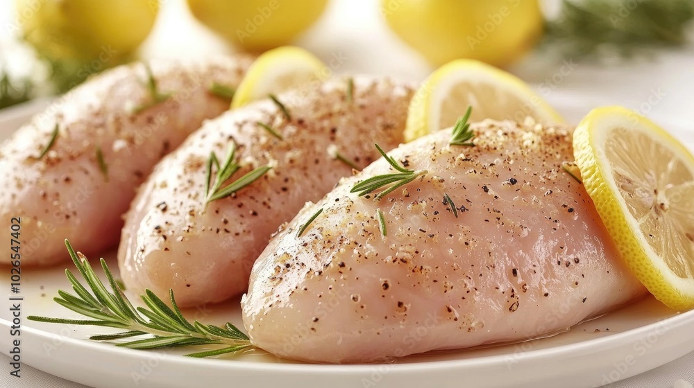 Fresh Chicken Breasts with Lemon and Herbs Fresh Chicken Breasts with Lemon and Herbs