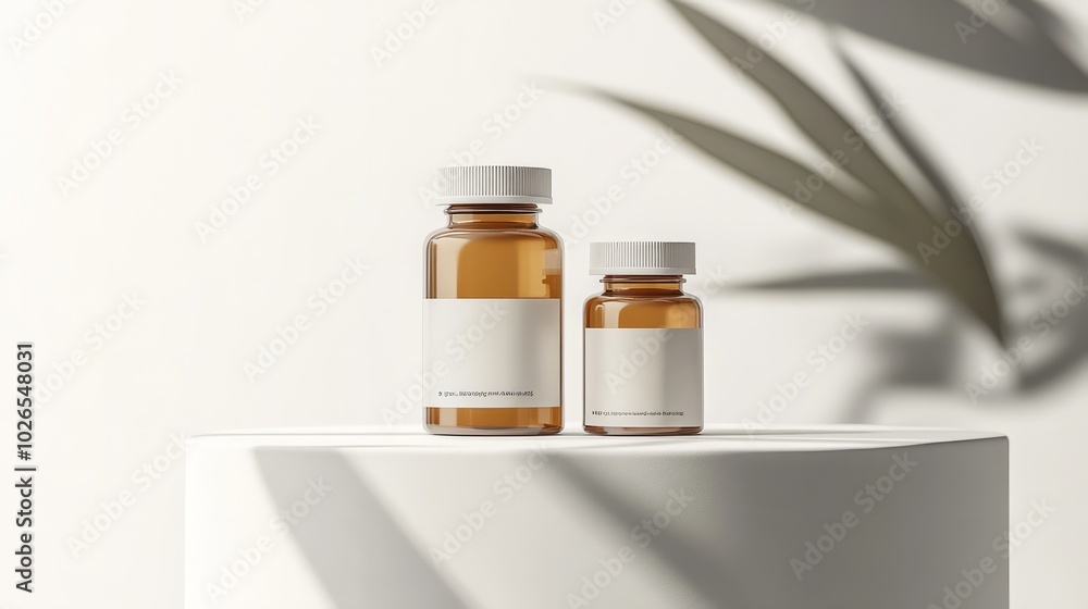 Health supplements bottles Health supplements bottles