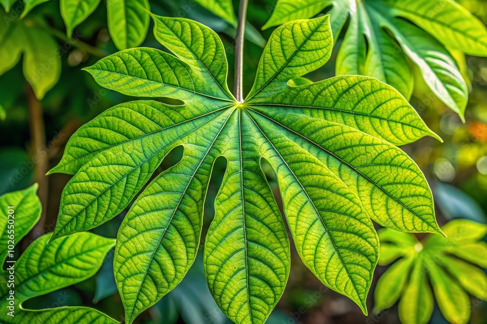 Pawpaw Tree Leaf Close-Up: Vibrant Green Foliage with Unique Shape and Texture for Nature and Gardening Enthusiasts Pawpaw Tree Leaf Close-Up: Vibrant Green Foliage with Unique Shape and Texture for Nature and Gardening Enthusiasts