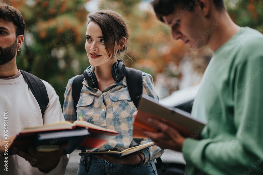 A group of students engaged in discussion and study outdoors. They appear focused and collaborative, surrounded by a vibrant, natural environment. A group of students engaged in discussion and study outdoors. They appear focused and collaborative, surrounded by a vibrant, natural environment.