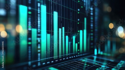 Dynamic Data Visualization with Green Bar Graphs