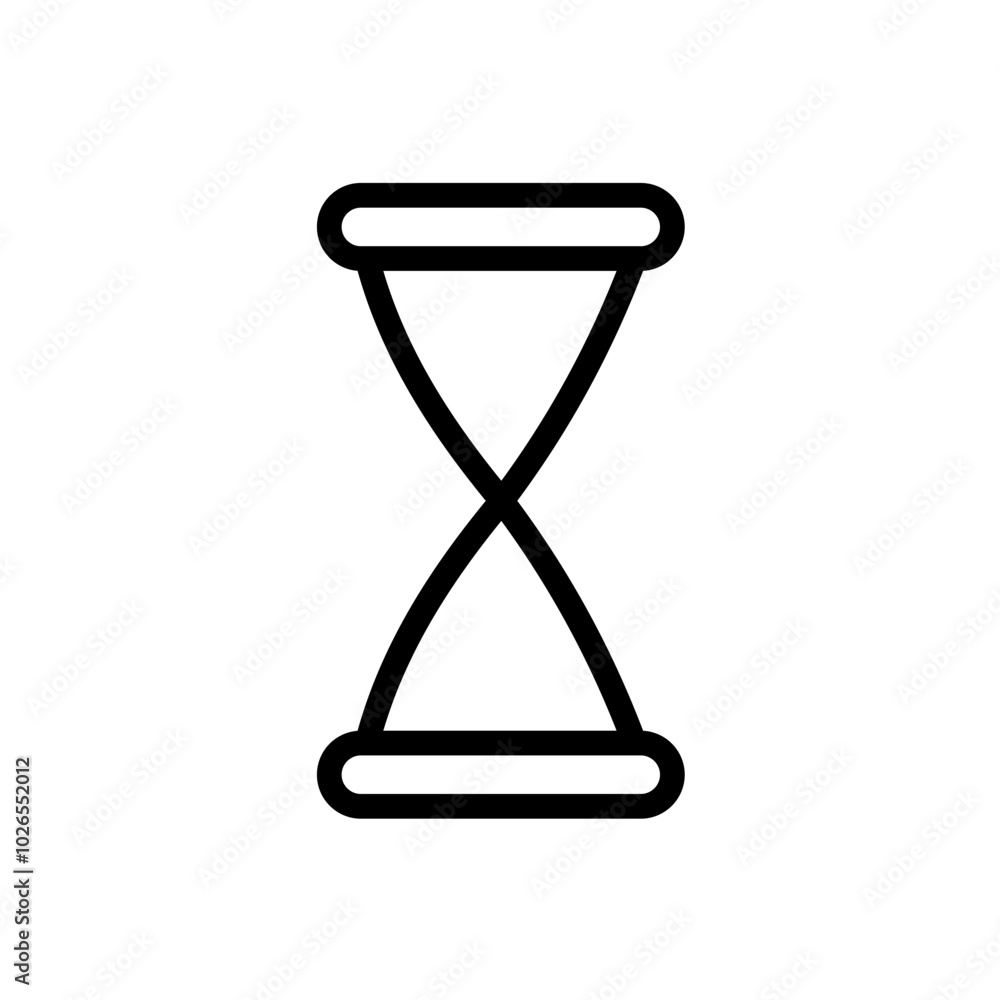 Hourglass, time - vector icon