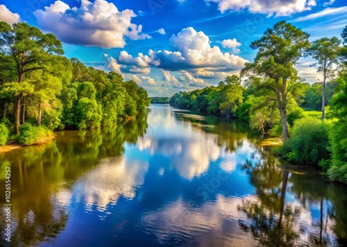 Scenic Views of the Mississippi Tallahatchie River: Nature, Waterways, and Beautiful Landscapes in the Southern US