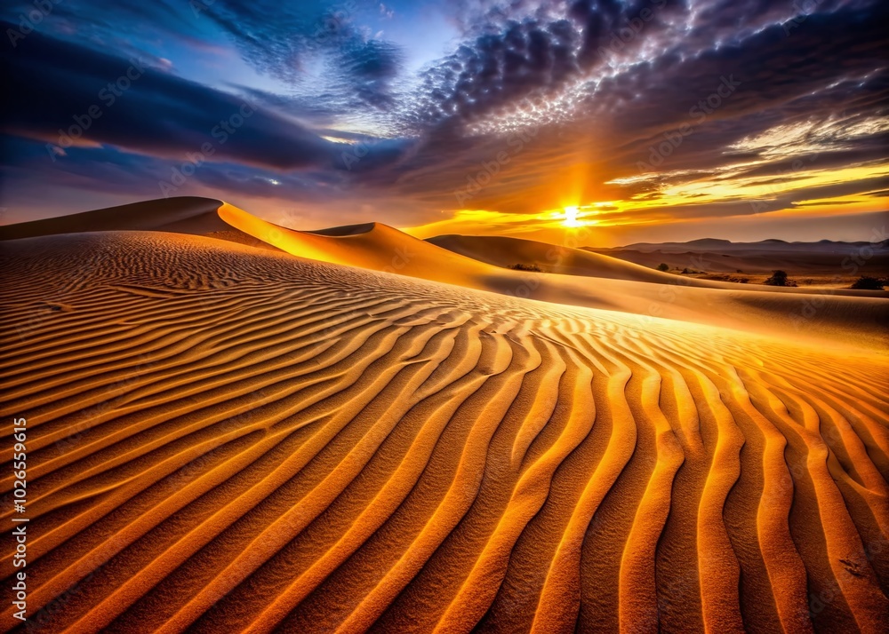 Naklejka premium Captivating Desert Sand Texture - Natural Background for Portrait Photography