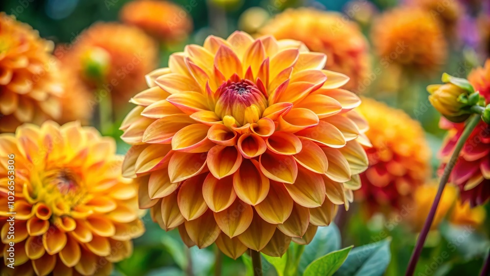 Stunning Dahlia Golden Crown Blooms in Vibrant Colors for Garden Lovers and Floral Enthusiasts, Perfect for Home Decor Stunning Dahlia Golden Crown Blooms in Vibrant Colors for Garden Lovers and Floral Enthusiasts, Perfect for Home Decor