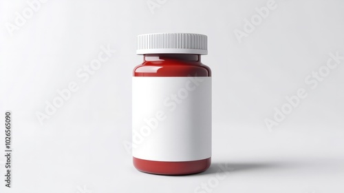 Pill bottle, clean white labe photo