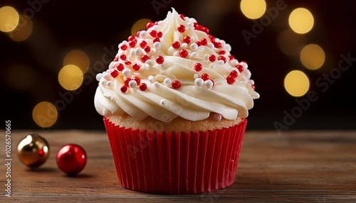 christmas cupcake