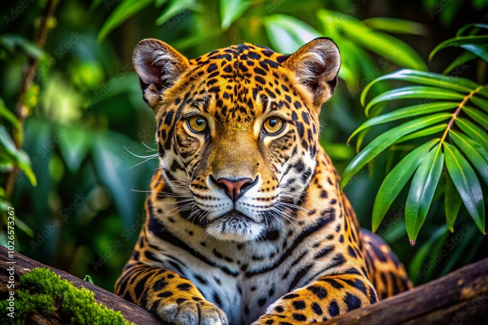 Obraz premium Stunning Jaguar Video Showcasing Majestic Wildlife in Natural Habitat, Capturing the Beauty and Power of Nature's Big