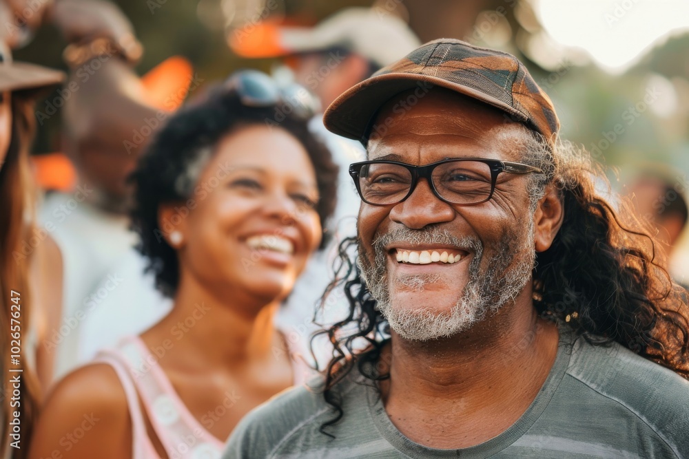 Group of diverse friends having fun together. Cheerful african american man and caucasian woman smiling and looking at camera. Group of diverse friends having fun together. Cheerful african american man and caucasian woman smiling and looking at camera.