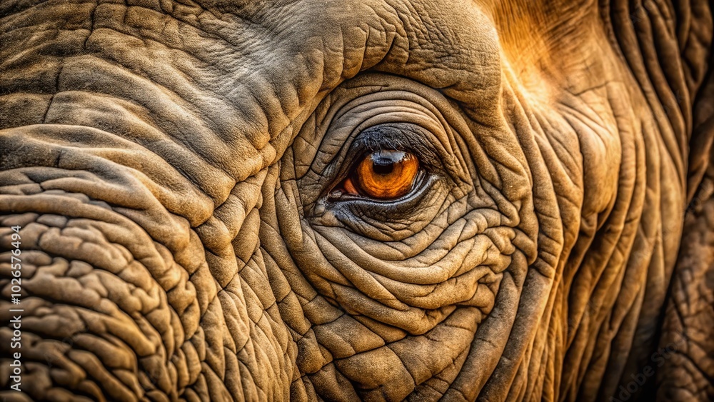 Close-Up of Elephant Eye: Nature's Majesty in Detail - Wildlife Photography Close-Up of Elephant Eye: Nature's Majesty in Detail - Wildlife Photography