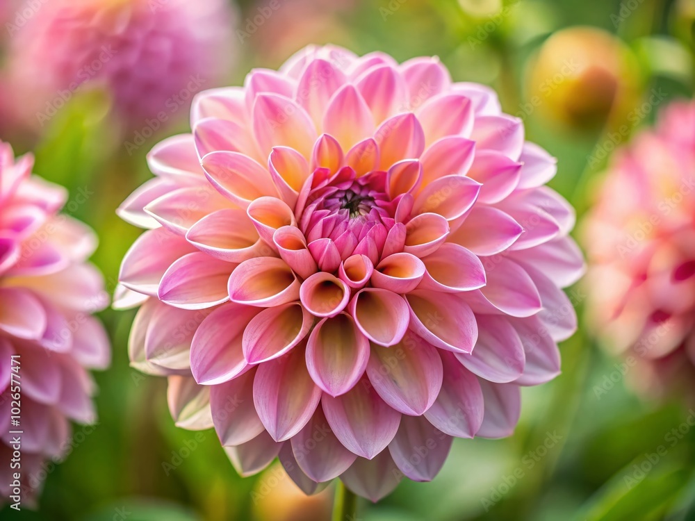 Close-Up of Pink Dahlia Flower Leaves in High Depth of Field for Floral Photography Enthusiasts Close-Up of Pink Dahlia Flower Leaves in High Depth of Field for Floral Photography Enthusiasts