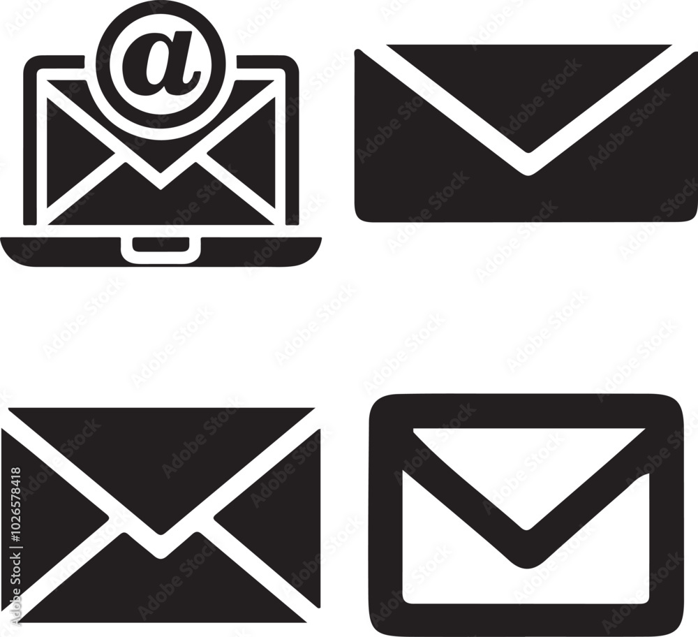 Email or message icon vector illustration Email or message icon vector illustration