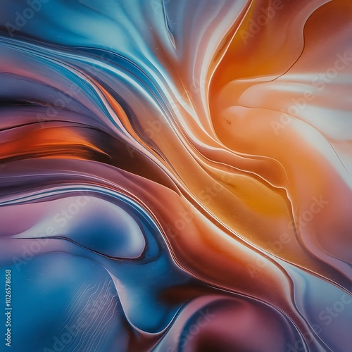 Wallpaper Mural Abstract color background, beautiful lines and blur Torontodigital.ca