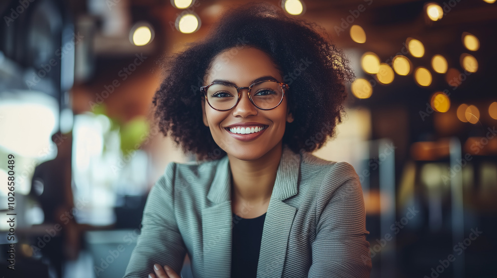 Obraz premium Smiling crestive business woman.