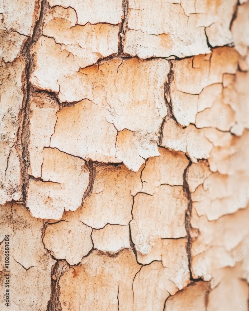Close-up of Textured Tree Bark with Cracks Close-up of Textured Tree Bark with Cracks