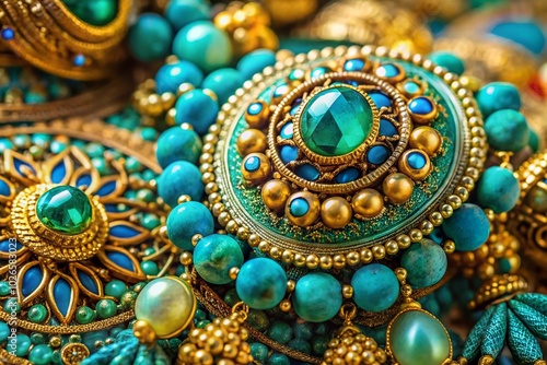 Stunning Turquoise and Gold Color Palette for Elegant Design, Fashion, Home Decor, and Artistic Inspiration