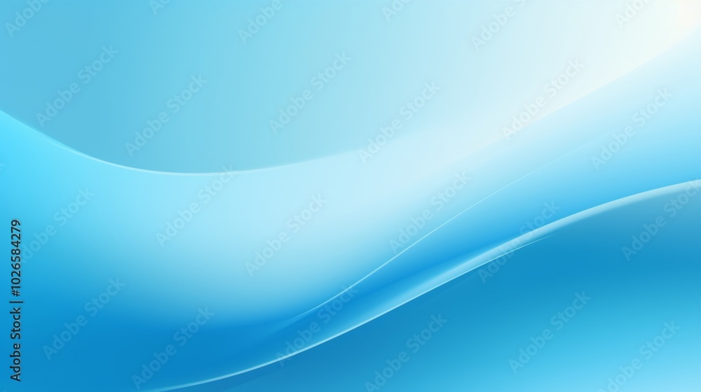 Light blue gradient abstract banner background with wavy curve Light blue gradient abstract banner background with wavy curve