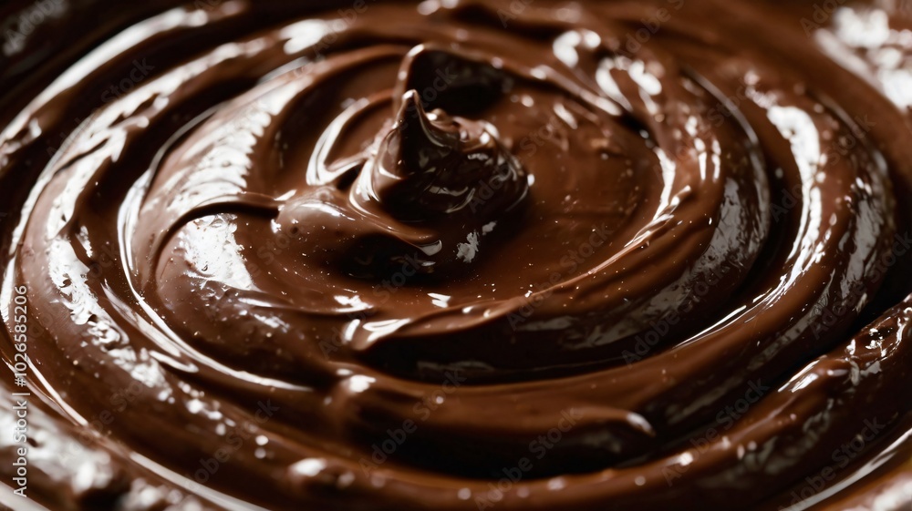 Rich chocolate ganache ready for dessert preparation in a cozy kitchen setting during the afternoon Rich chocolate ganache ready for dessert preparation in a cozy kitchen setting during the afternoon