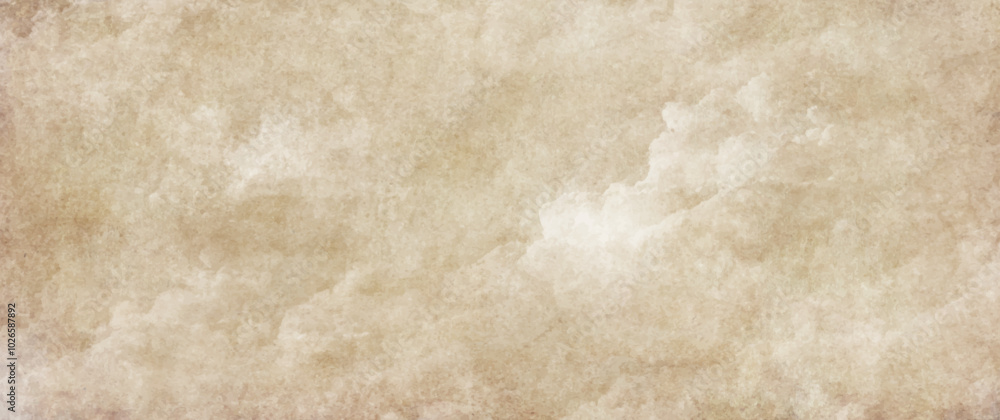 Old paper vector texture with white clouds and sky for cover design, cards, flyer, poster, banner. Vintage dirty watercolor art backdrop. Hand drawn watercolour illustration. Aged painted template. Old paper vector texture with white clouds and sky for cover design, cards, flyer, poster, banner. Vintage dirty watercolor art backdrop. Hand drawn watercolour illustration. Aged painted template.