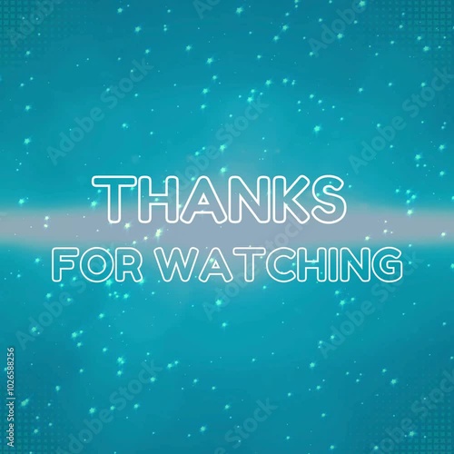 Modern Thanks For Watching blue Style Intro Video