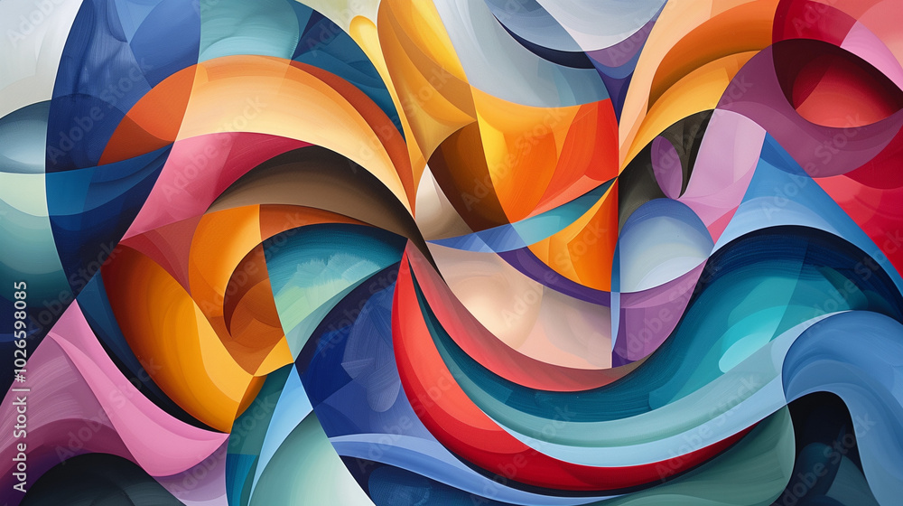 astarte.ai: Abstract Geometric Composition with Vibrant Colors astarte.ai: Abstract Geometric Composition with Vibrant Colors