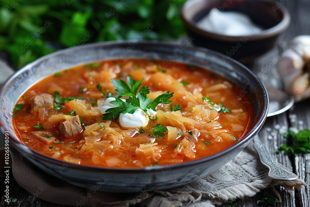 cabbage soup with meat cabbage soup with meat