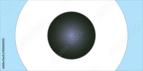 black, and, white, composition, 3D, illustration, round, stand, template, white, ball, isolated, on, a, white, background, with, a, studio, surface, shadow, round, ball