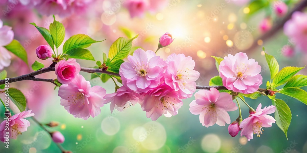 Double Exposure Cherry Blossom Pattern - Seamless Floral Design for Creative Projects Double Exposure Cherry Blossom Pattern - Seamless Floral Design for Creative Projects