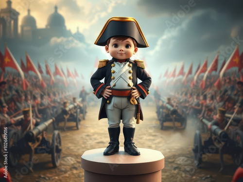 Little Napoleon in a Hat and Uniform