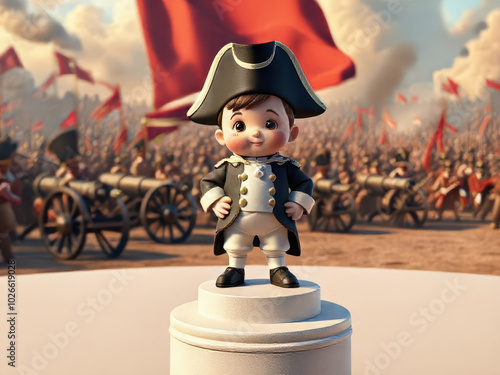 Little Napoleon in a Hat and Uniform